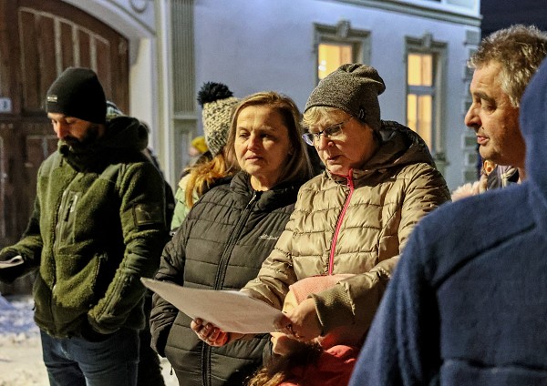 Vánoční setkámní - průjezd